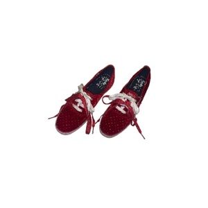 Keds “Taylor Swift” Red Velvet Polka Dot Shoes - Women’s Size 8